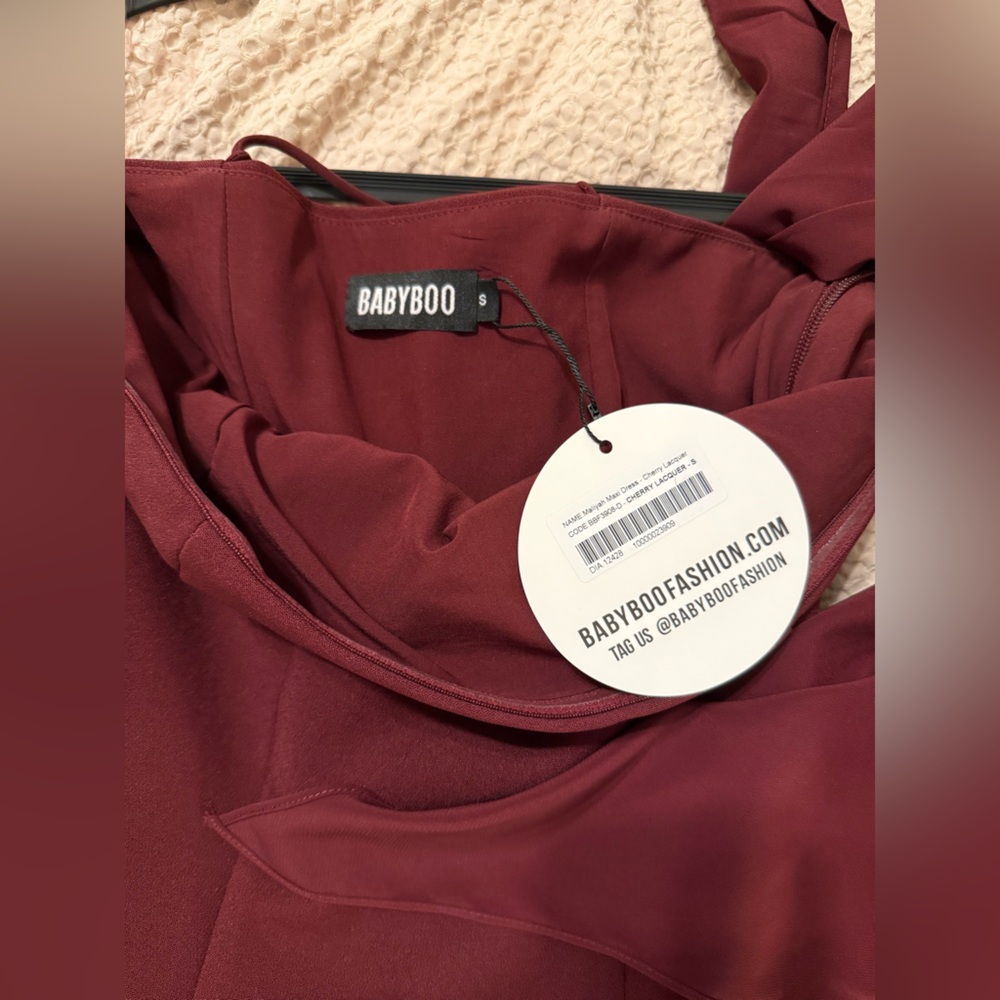 NWT - Never Worn - Maliyah Maxi Dress - Cherry Lacquer - Small - Picture 4 of 8